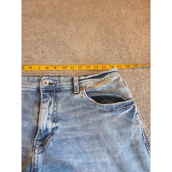 BKE Buckle Tyler Jeans Mens 34R (34x31) Straight Leg Light Wash Fade Distressed - Picture 13 of 16